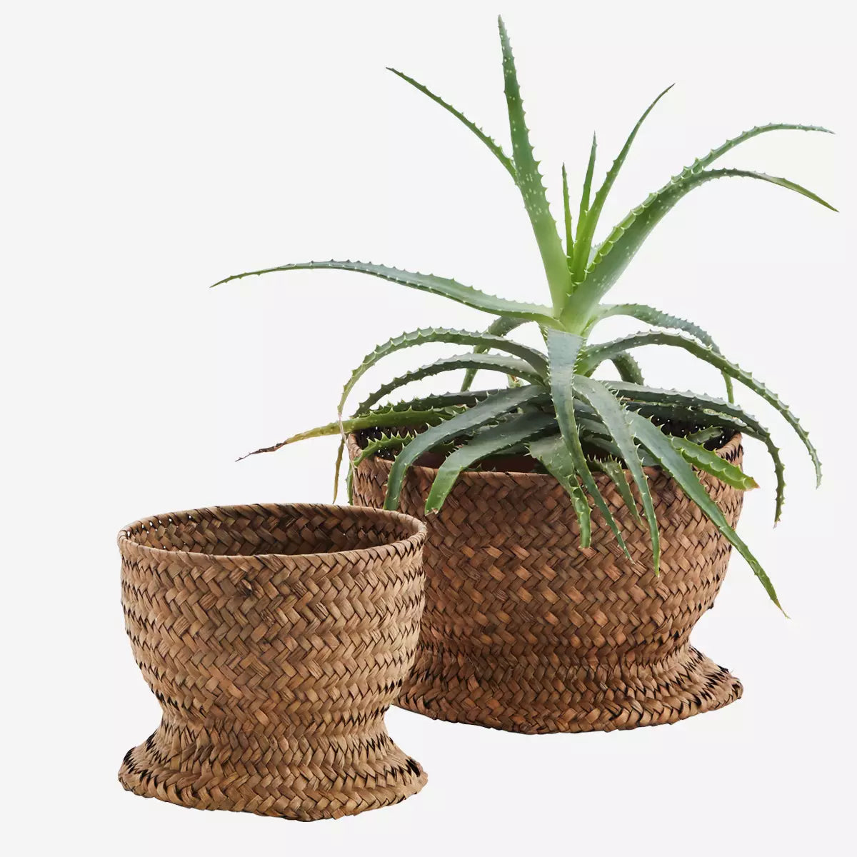 Lot de 2 paniers ronds en fibre - Madam Stoltz