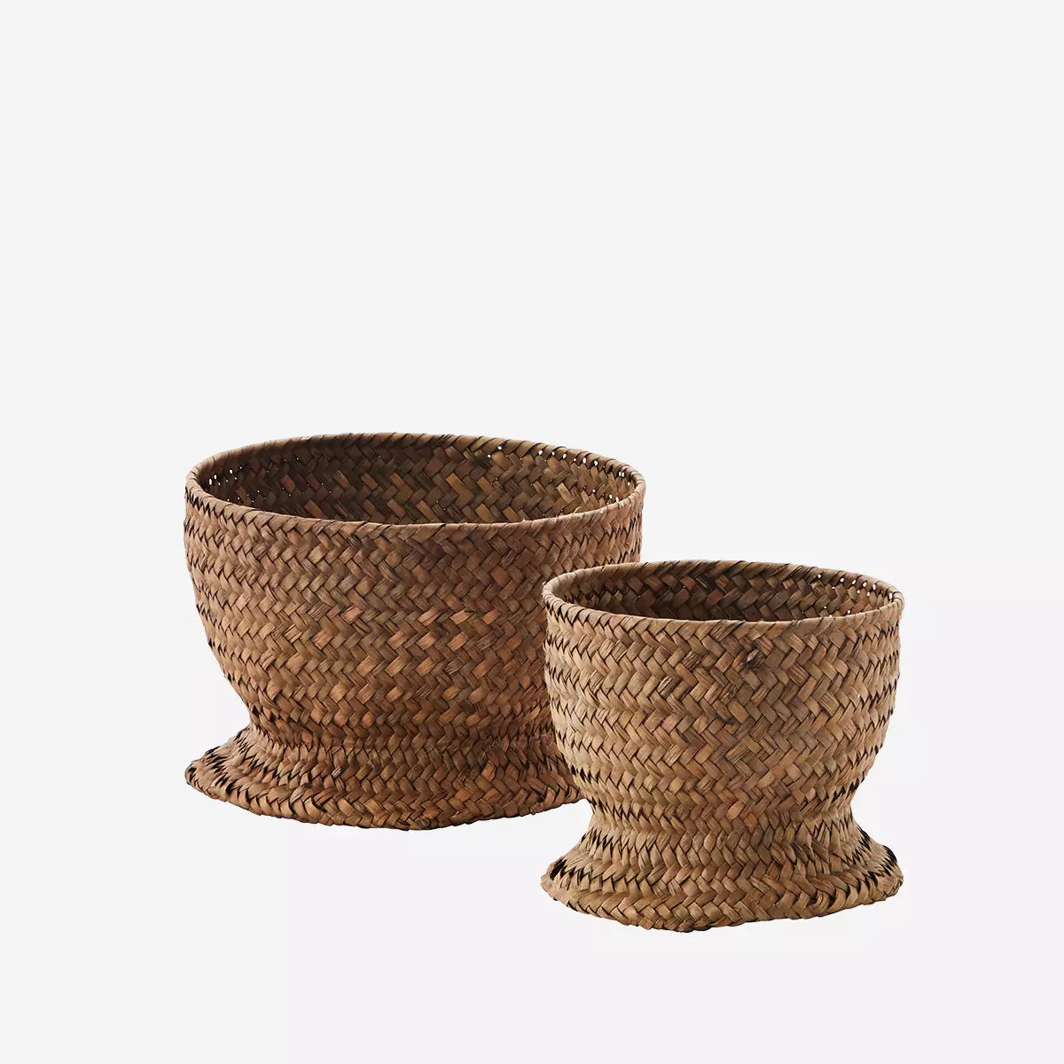 Lot de 2 paniers ronds en fibre - Madam Stoltz