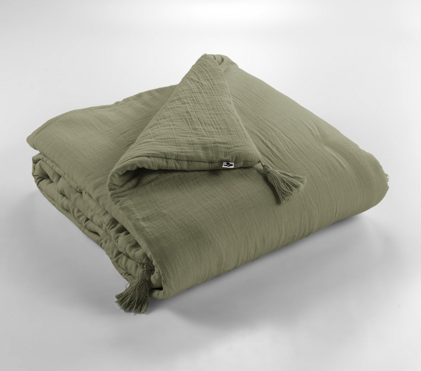 Bout de lit 90 x 200 cm Gaze de coton unie GAÏA