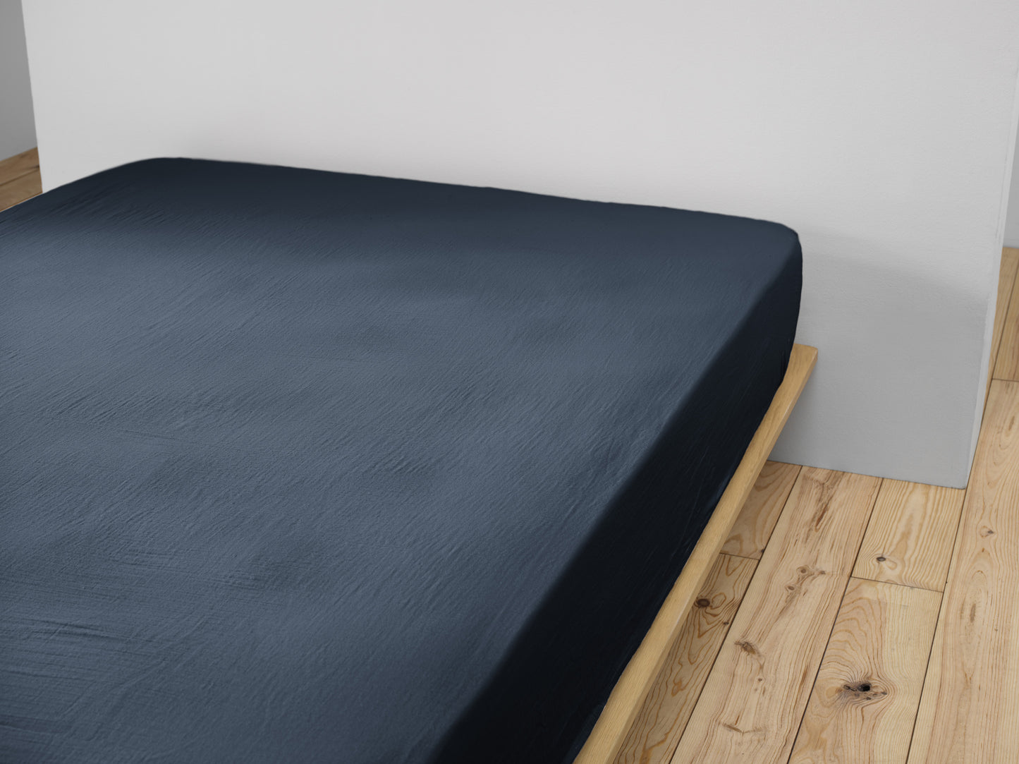 Drap housse 140 x 190 cm Gaze de coton unie GAÏA