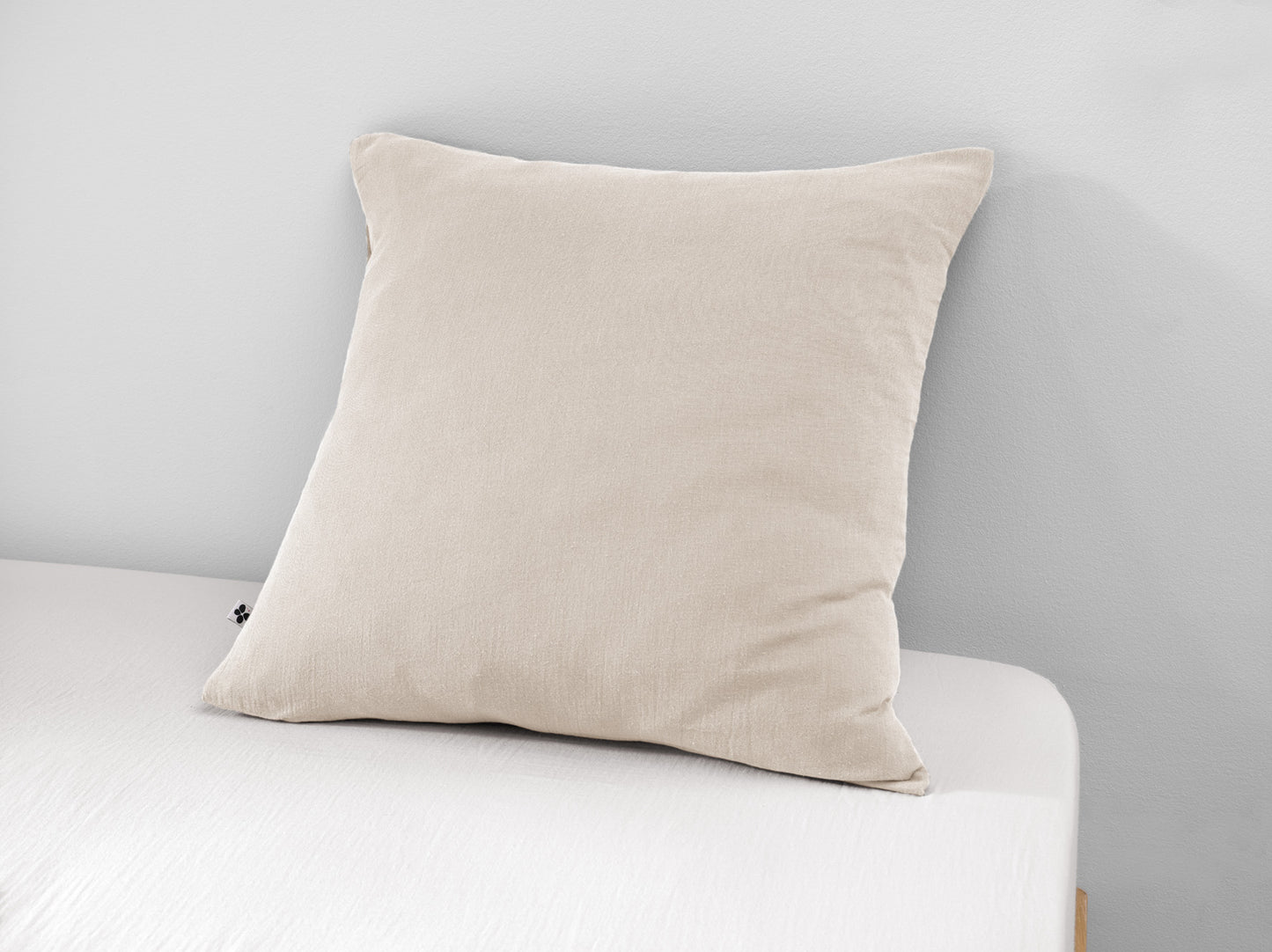 Taie d'oreiller 80x80 cm gaze de coton unie Gaia