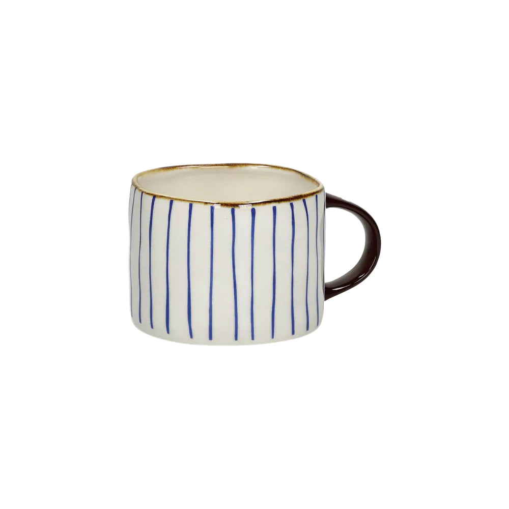 Tasse - ANAFI - porcelaine - L 12,3 x W 8,8 x H 6,8 cm - blanc