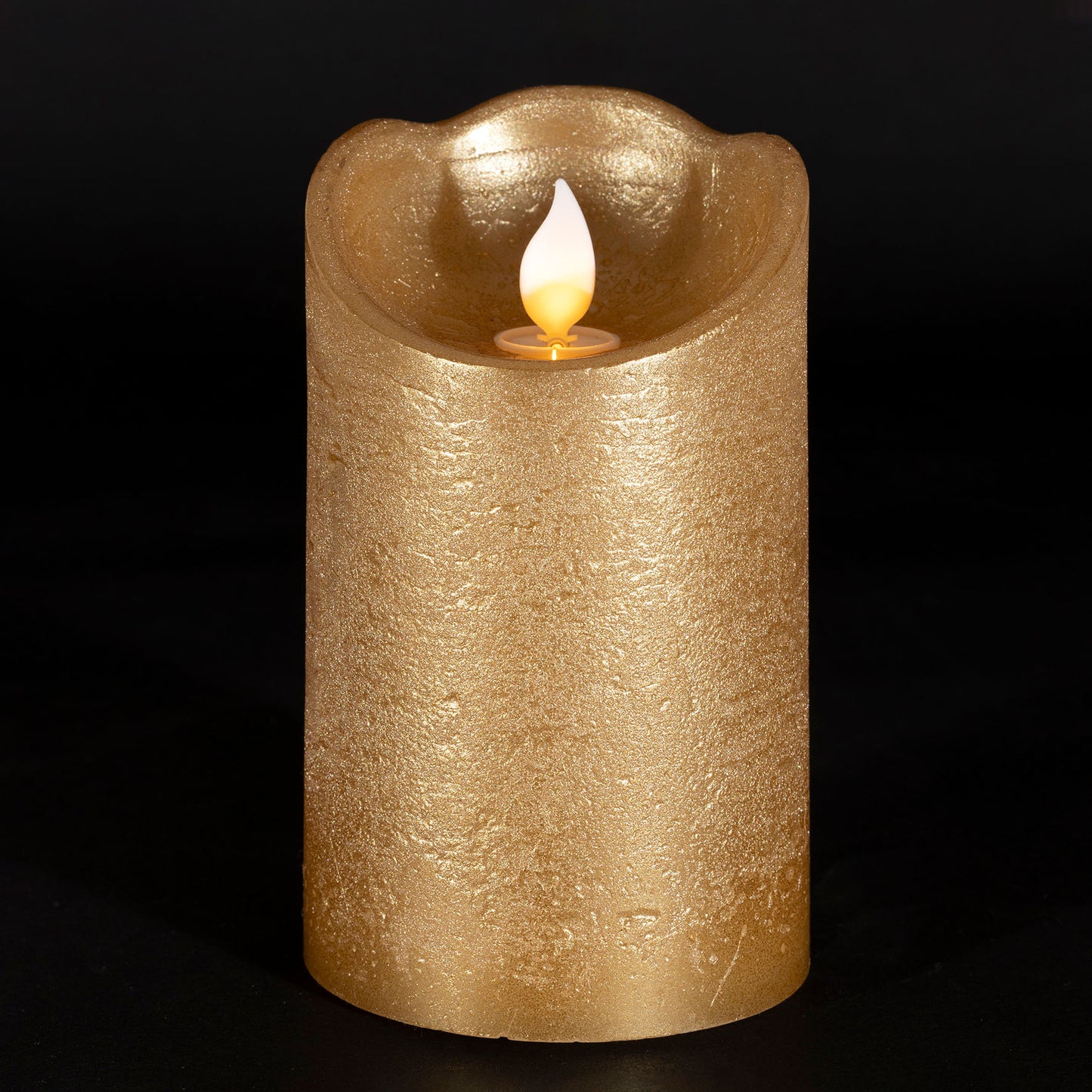 Bougie LED Dorée