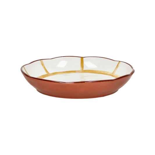 Assiette creuse - MYKONOS - blate - porcelaine - DIA 20 x H 3,5 cm - jaune
