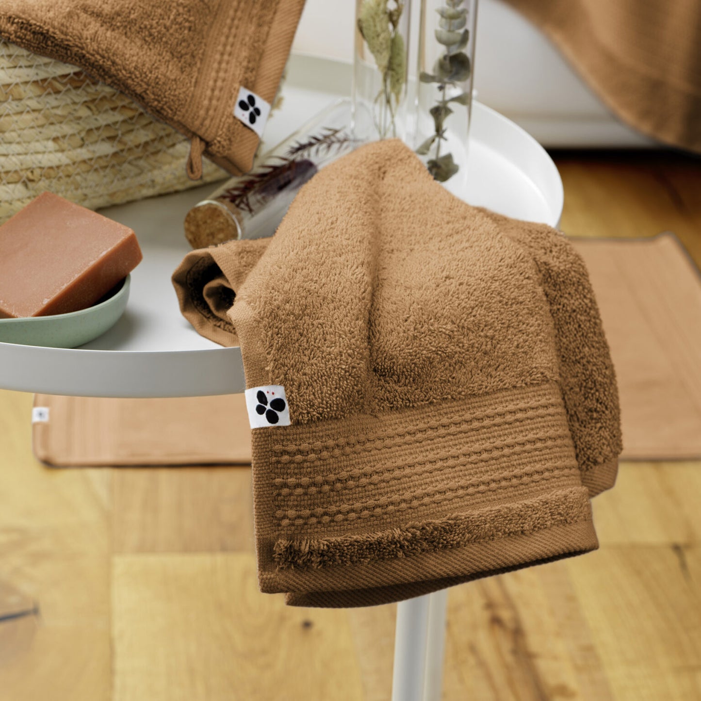 Drap de douche GARANCE Camel