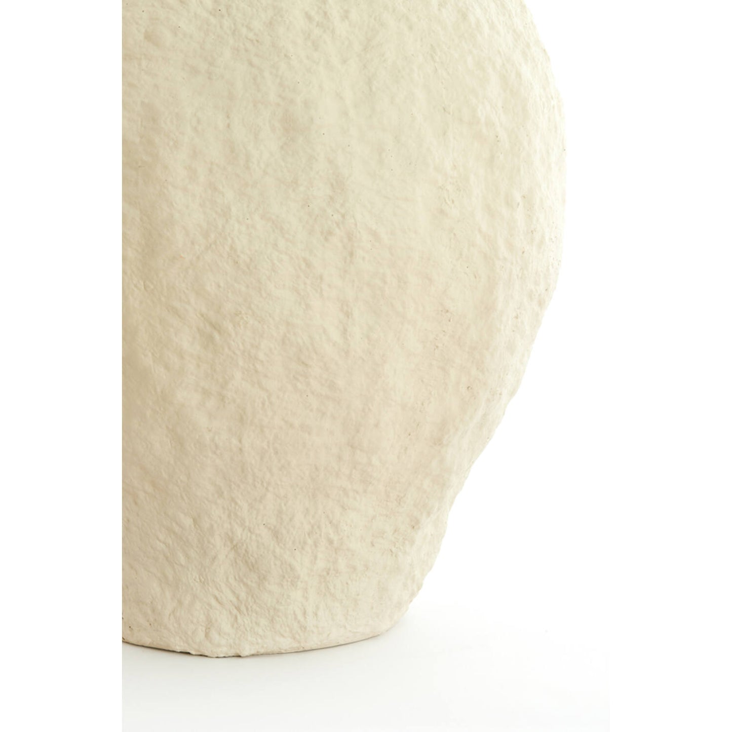 Vase déco PANTOJA Ø45x50 cm – Beige mat
