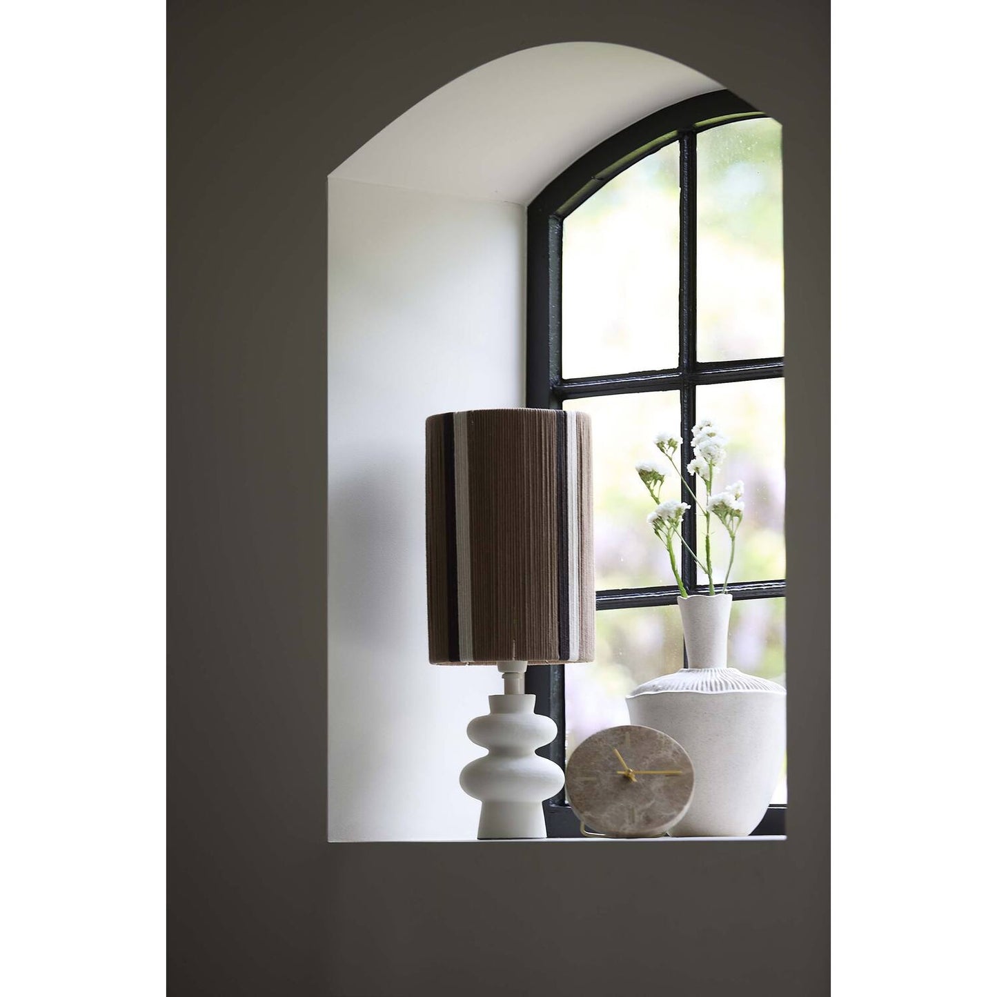Vase Déco NEIRA – Céramique Crème – Ø20 x H29 cm