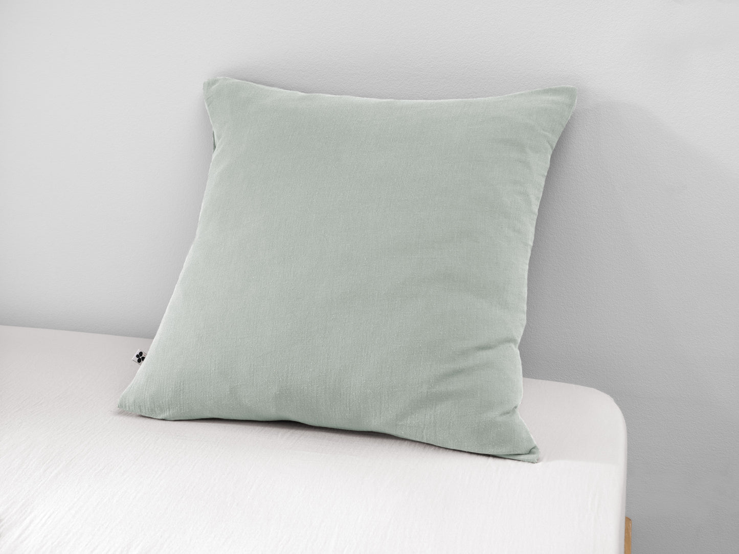 Taie d'oreiller 60x60 cm gaze de coton unie Gaia