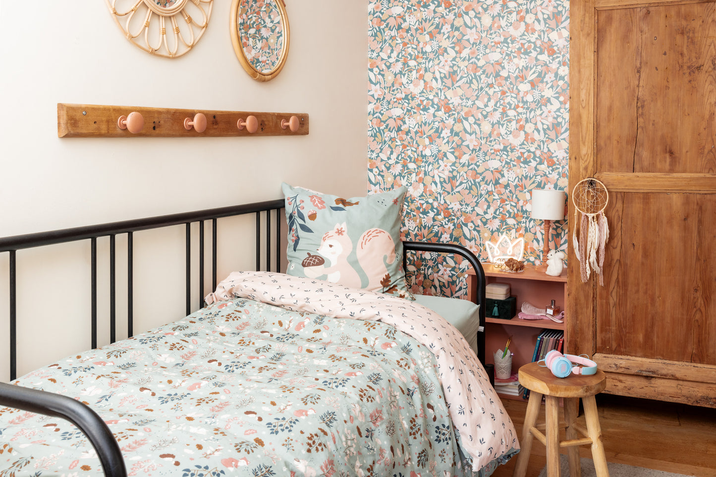 Parure de lit Tamia – 140 x 200 cm – 100% coton imprimé