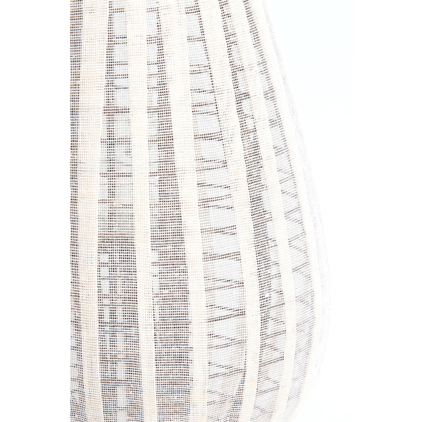 Lanterne à vent DAZIO Toile naturelle & Bois brun foncé