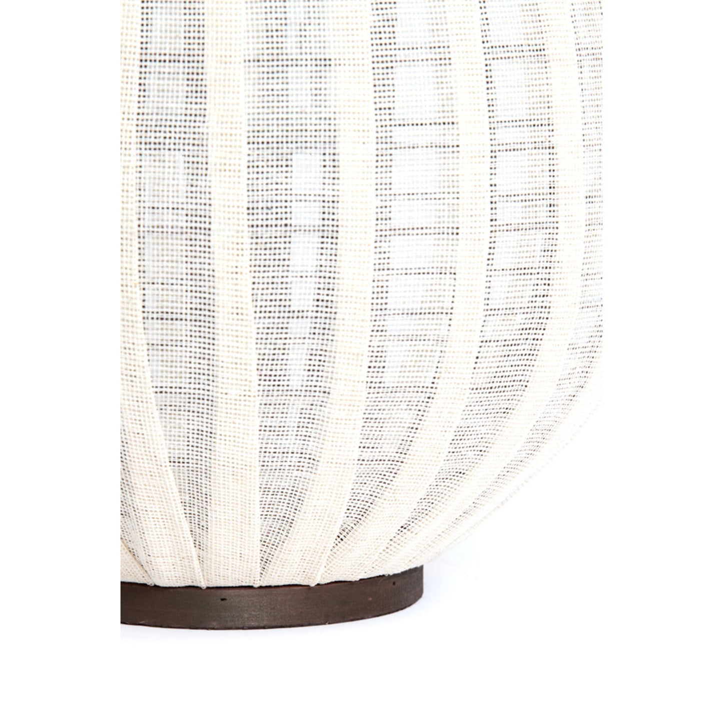 Lanterne à vent DAZIO Toile naturelle & Bois brun foncé