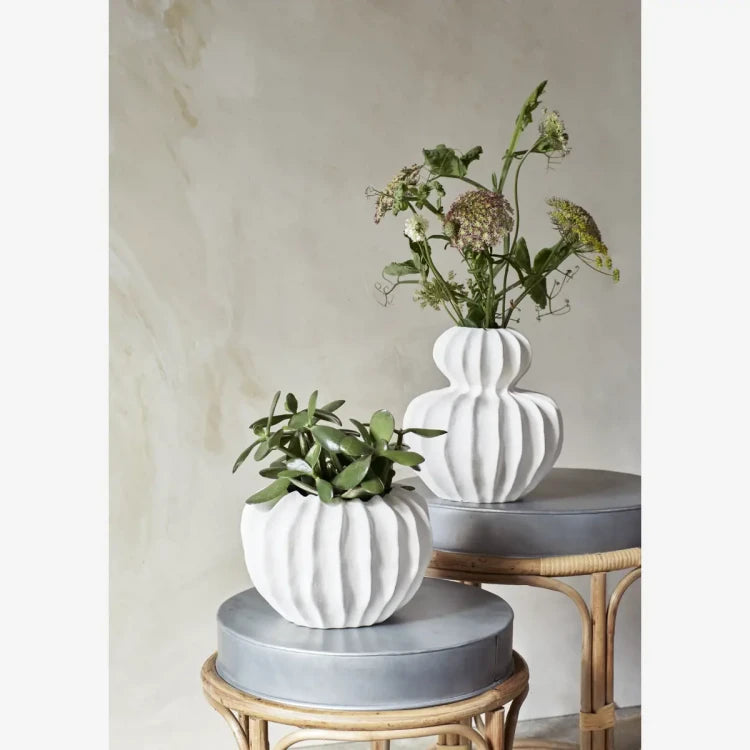 Table d'appoint zinc et bamboo