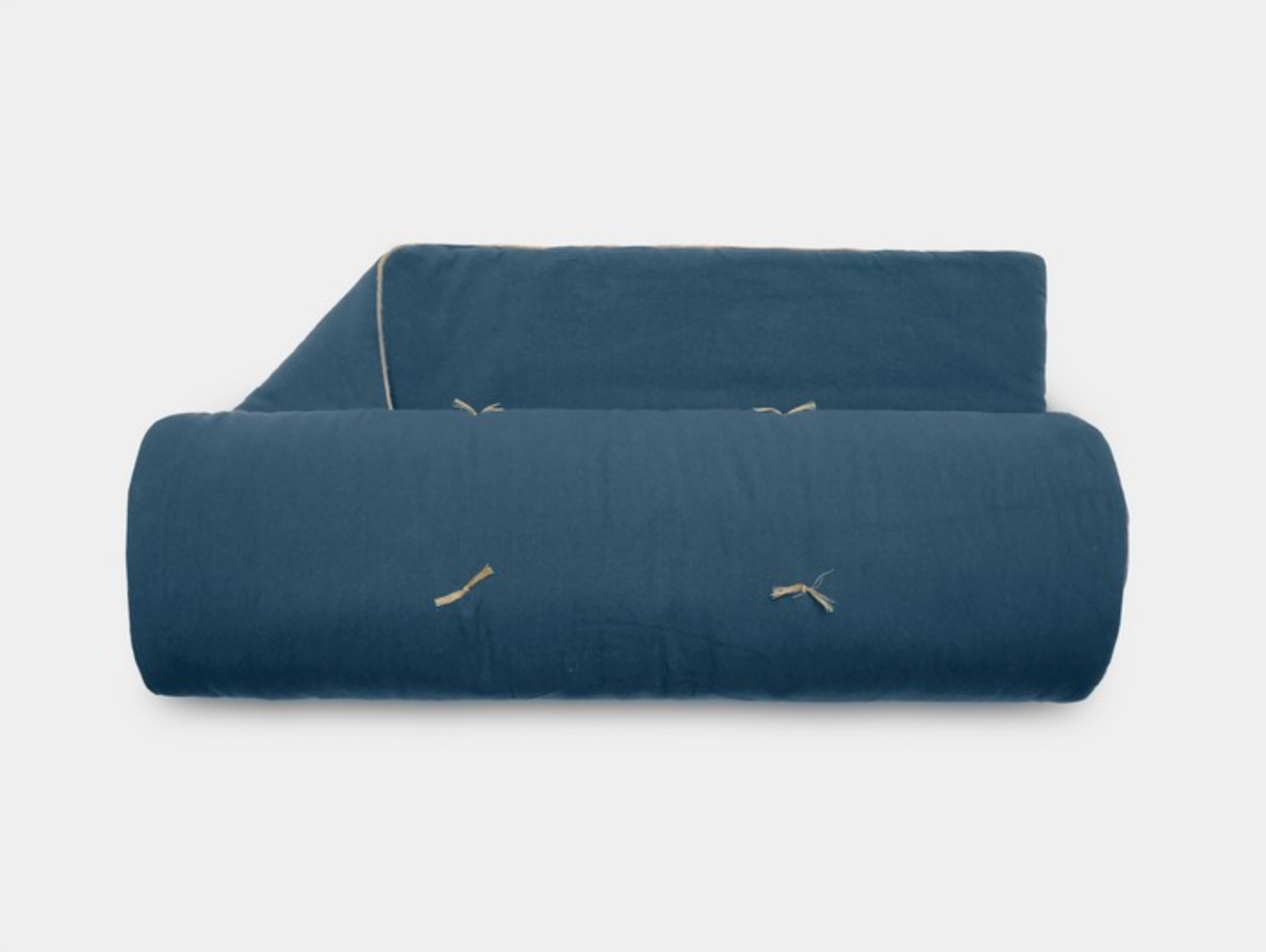 Edredon Capitonné en Coton Lavé Hono - 80x200 cm