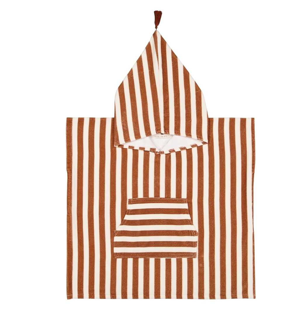 Poncho de bain Suzon -Chestnut