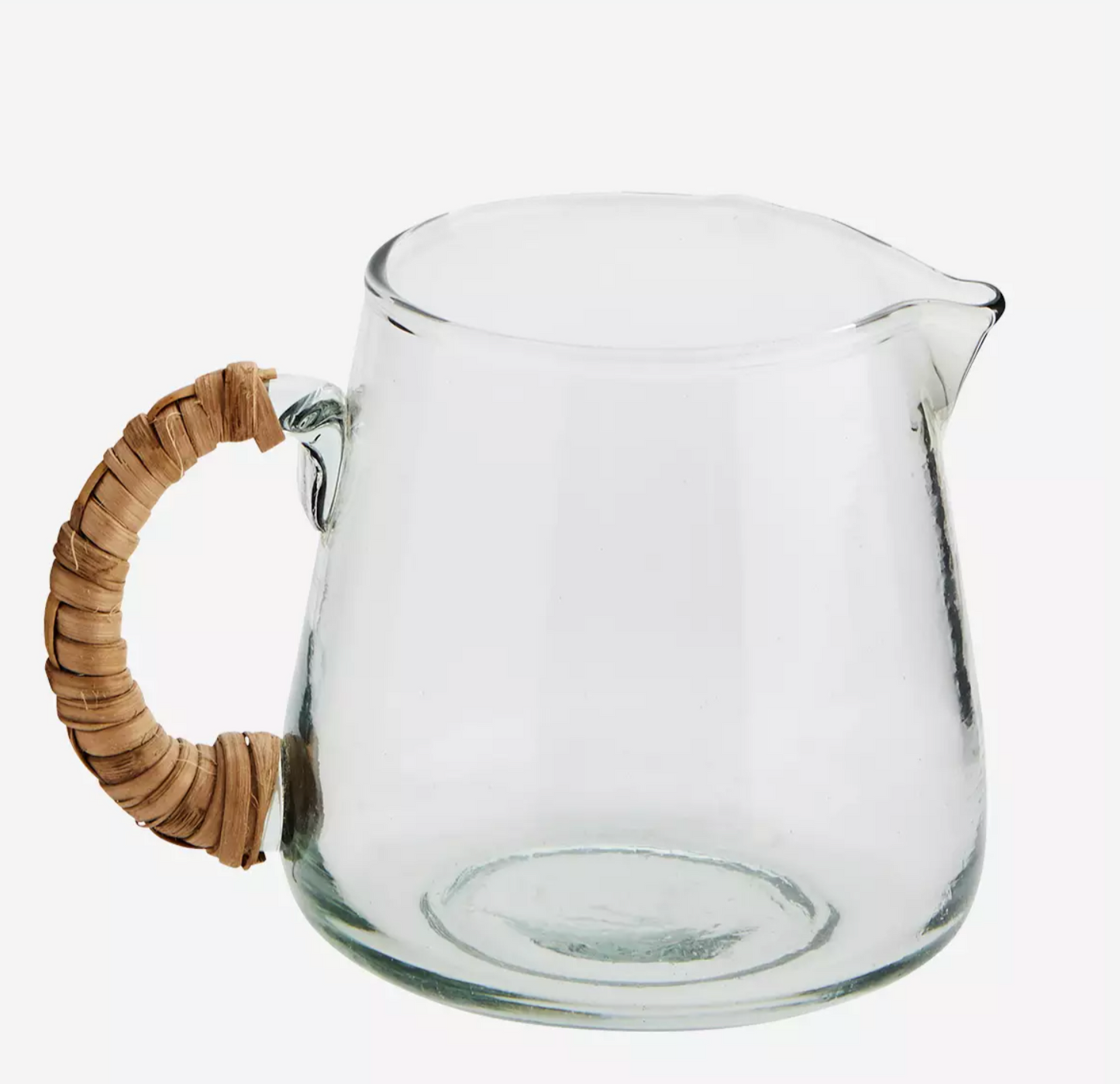 Pot à eau en verre avec manche en bambou