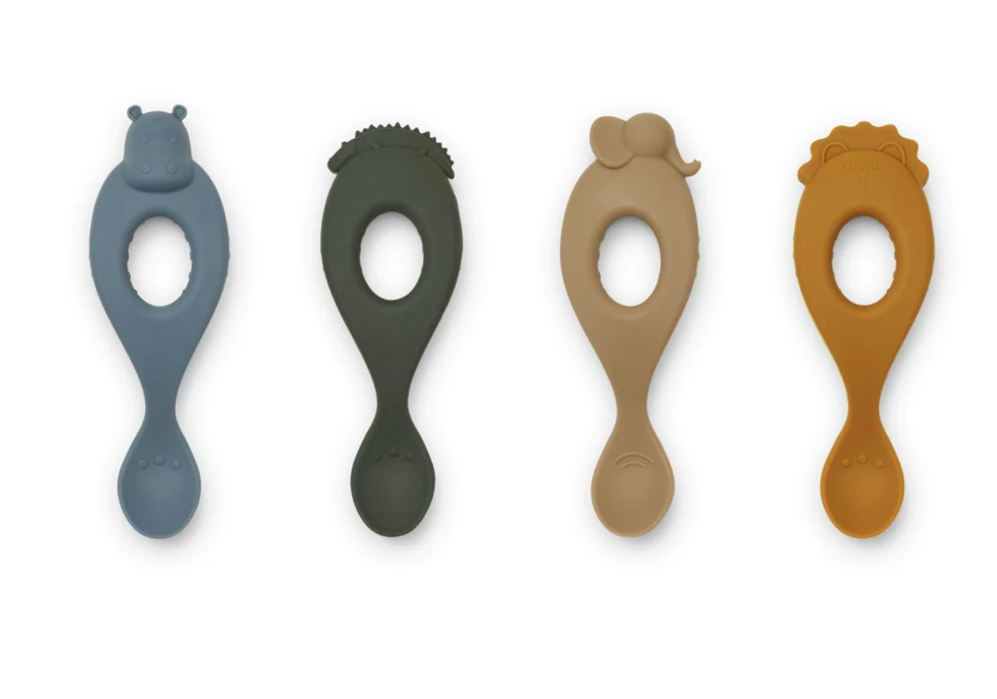 Lot de 4 cuillères en silicone