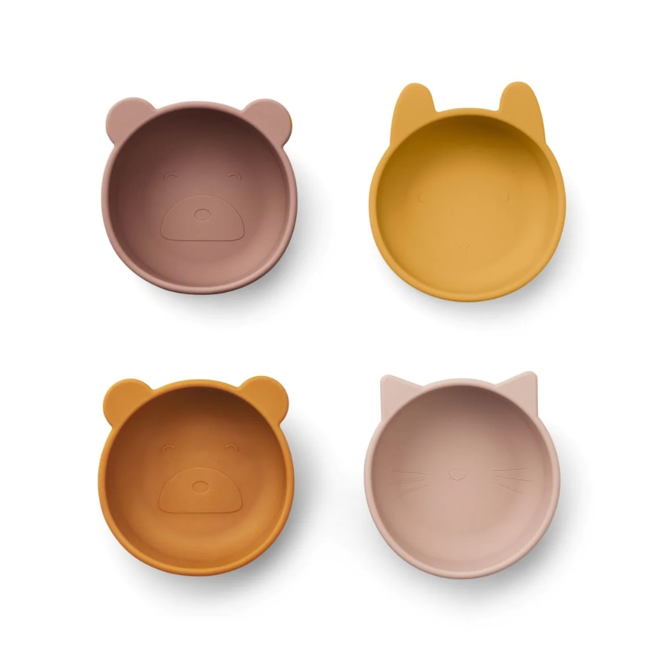 Lot de 4 bols en silicone IGGY