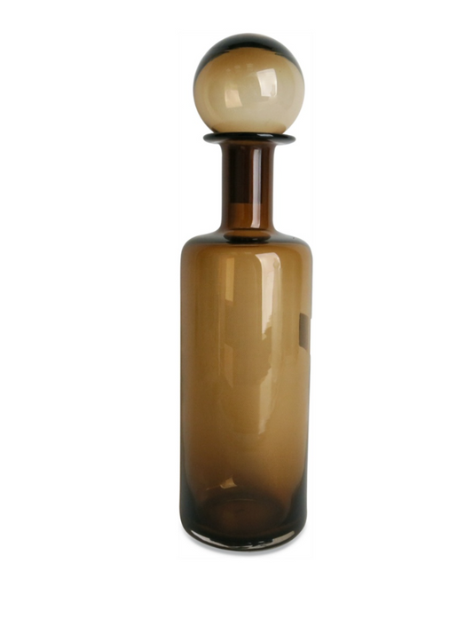 Vase bouteille ambre D11 H41cm
