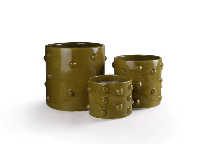 Bougie ITTO olive émaillé