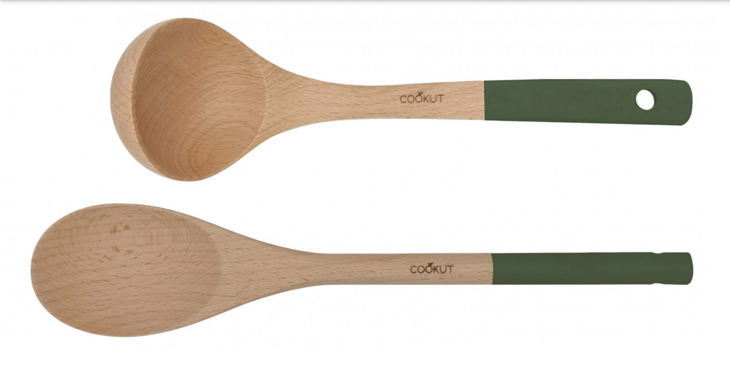 Set de cuillère et louche en bois