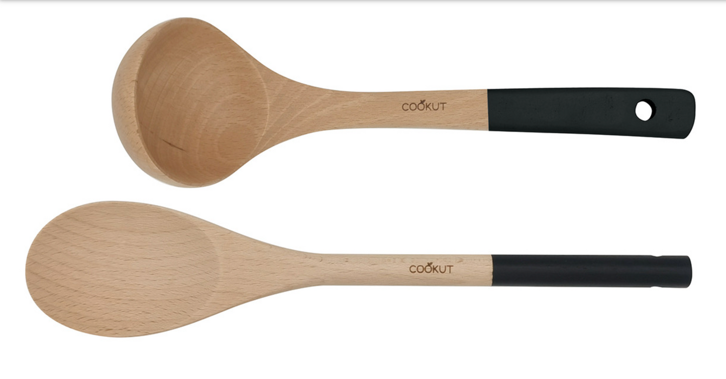 Set de cuillère et louche en bois