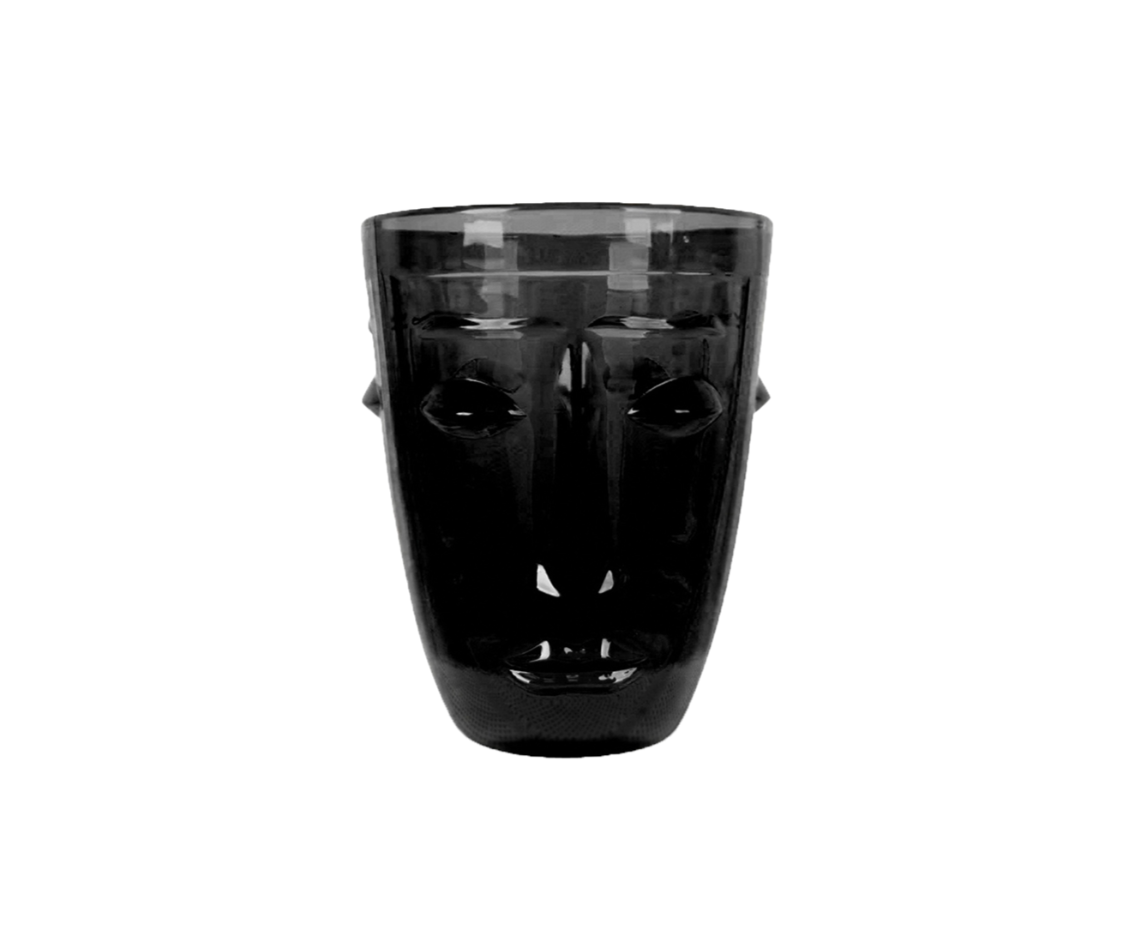 Verre gobelet Visage D8 H10cm