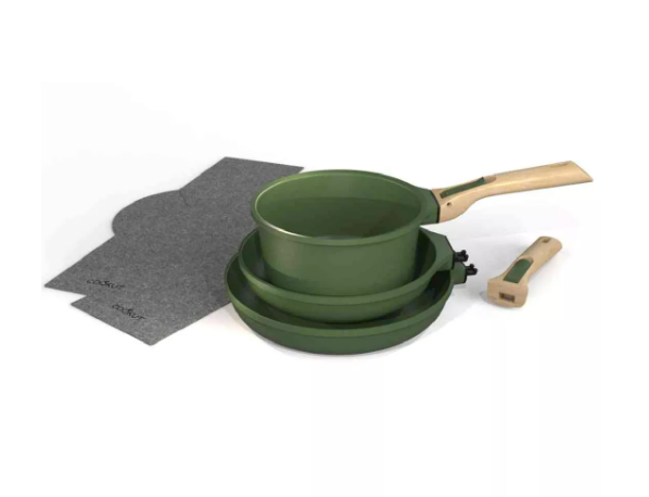 Batterie de cuisine amovible 7 pieces