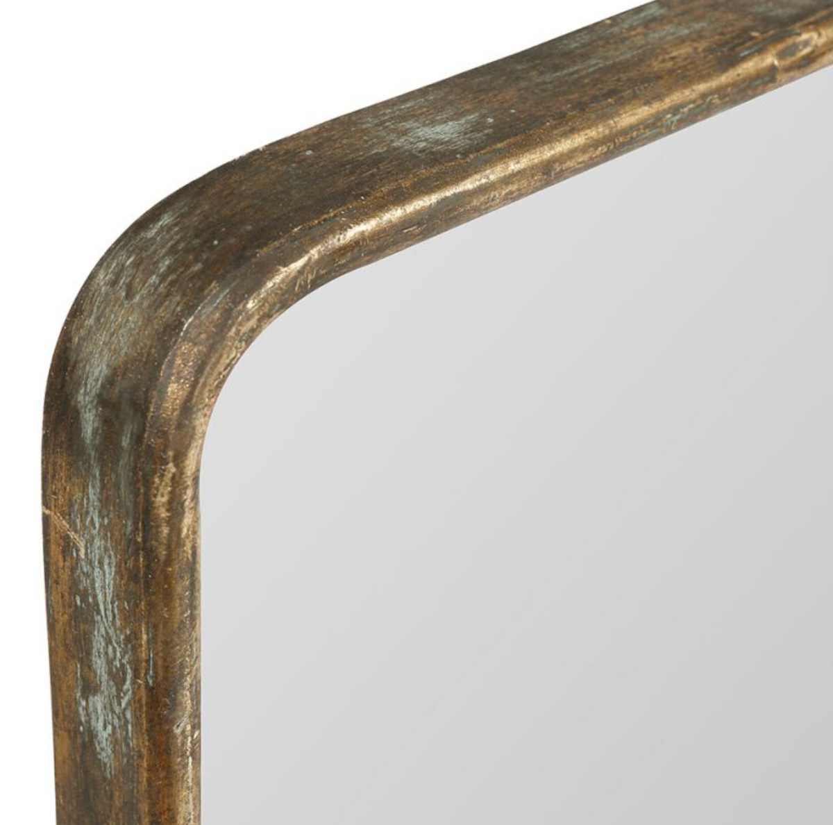 Miroir Bleu & Doré – 41,5 × 60 cm
