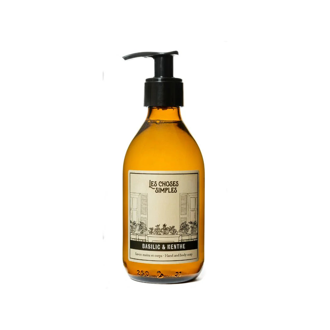 Savon Mains & Corps Basilic & Menthe – Les Choses Simples – 250 ml
