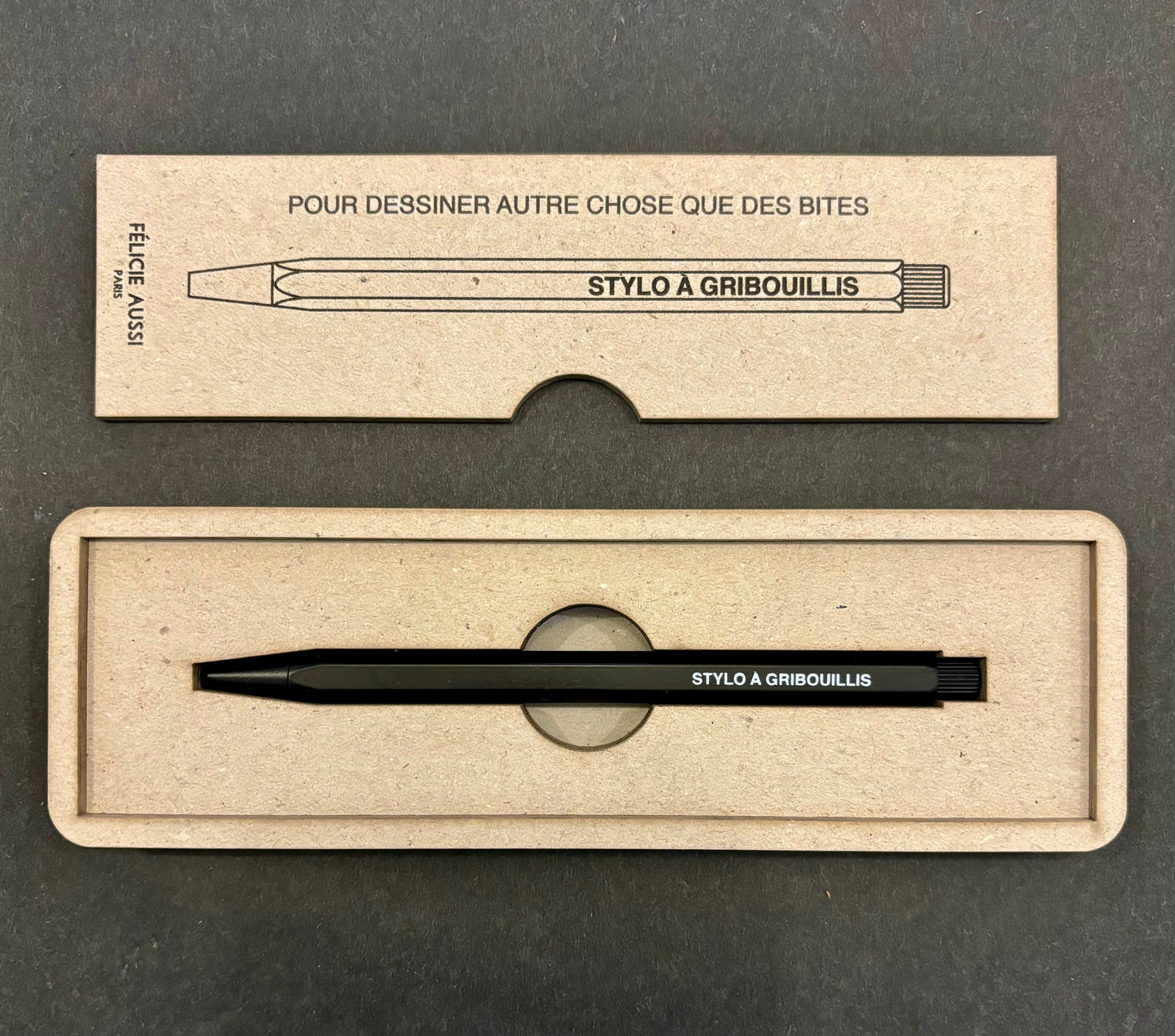 Stylo avec plumier - Félicie Aussi