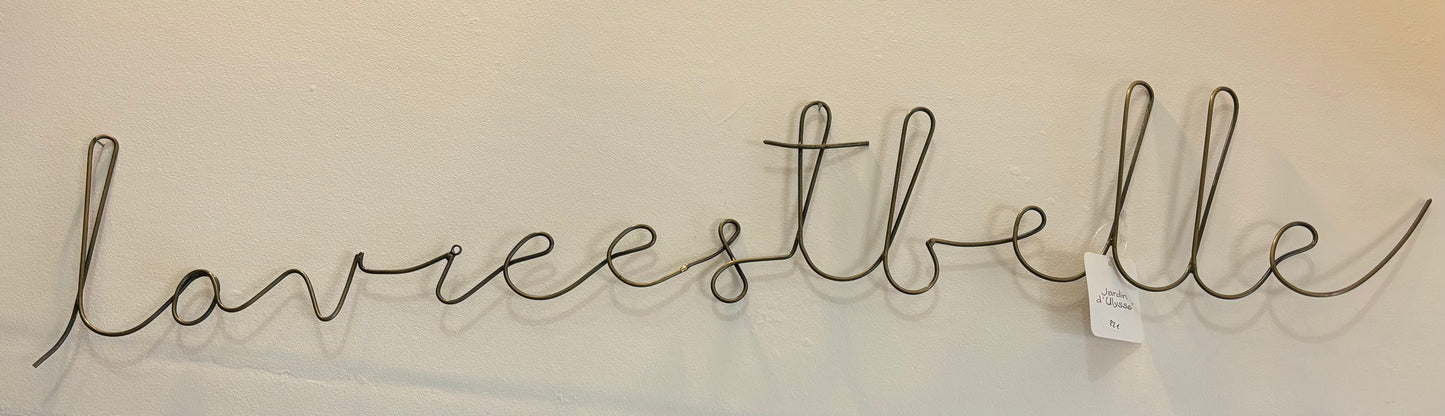 décoration mural phrase