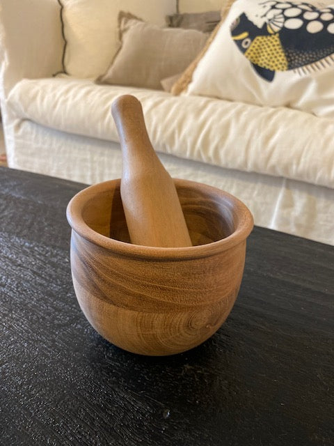 Pilon en bois d'acacia - D12cm x H10cm