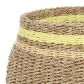 Lot de 2 corbeilles MEDI SUMMER jaune – fibres naturelles