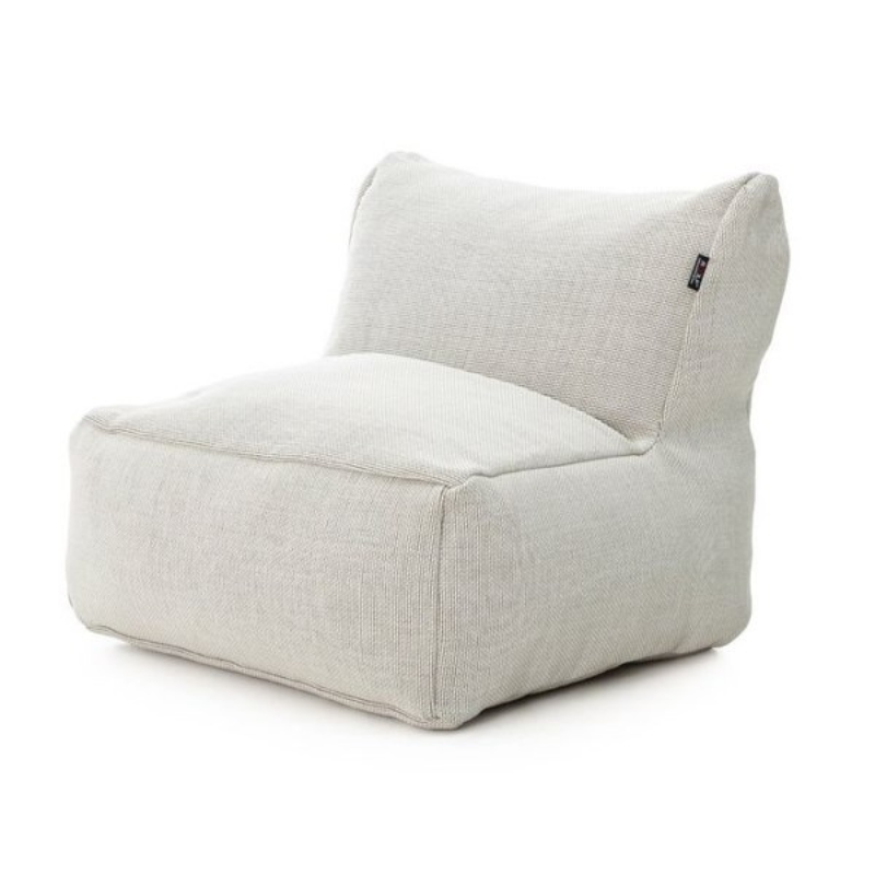 Location de Pouf avec dossier outdoor pour vos évènements - Blanc