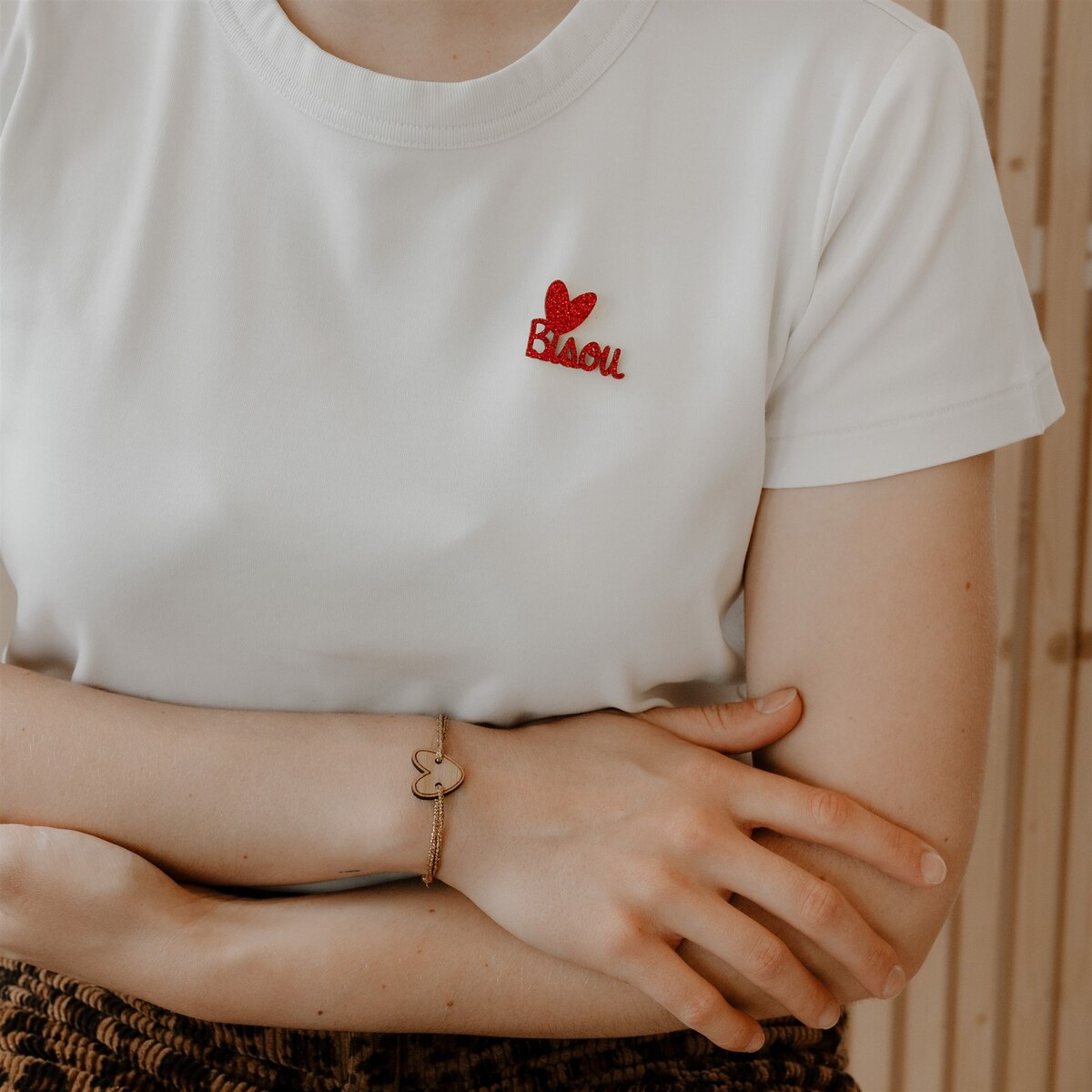 Pin’s en feutrine pailletée