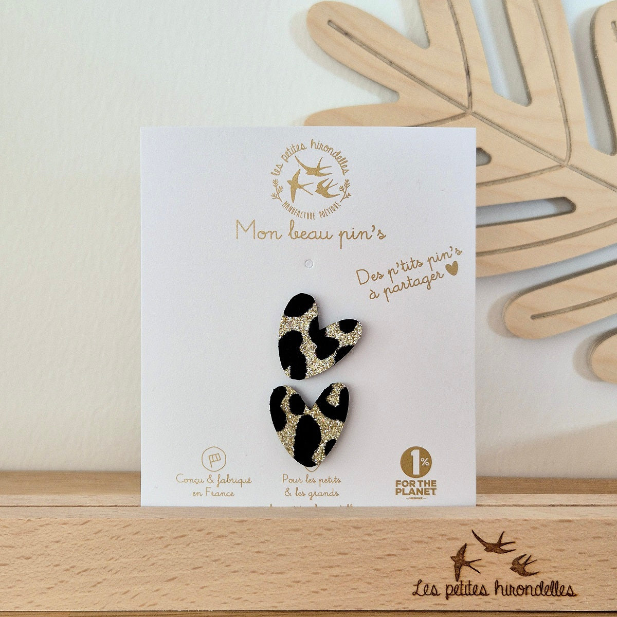 Pin’s en feutrine pailletée