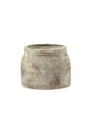 Pot de fleur - Beige - Faïence