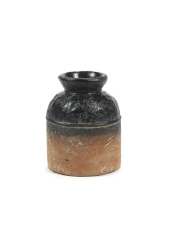 Pot de fleur - Terre cuite - noir