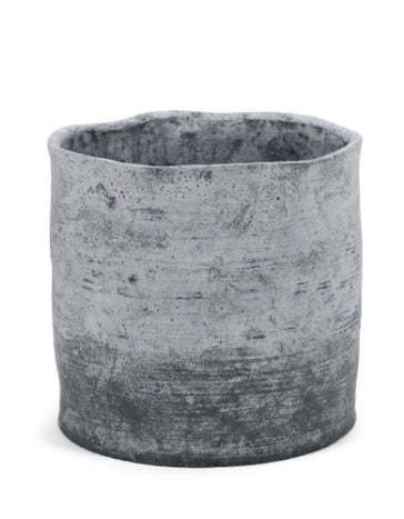 Pot de fleur - blanc gris rustique