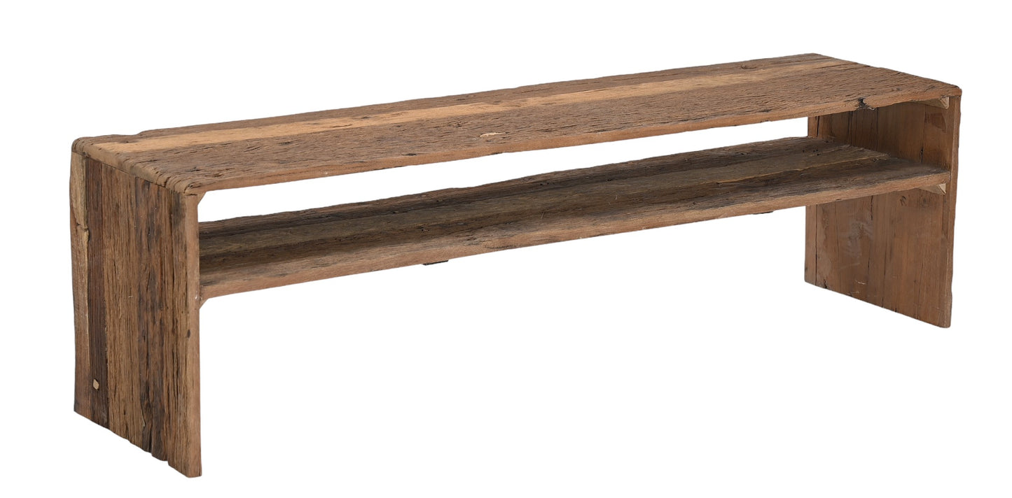 Meuble TV en Bois Recyclé "Bacopa" - 140 x 35 x H 40 cm