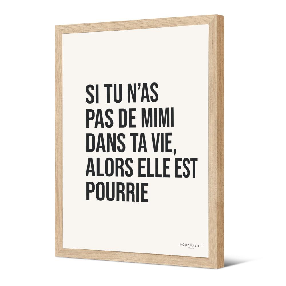 Toile avec cadre