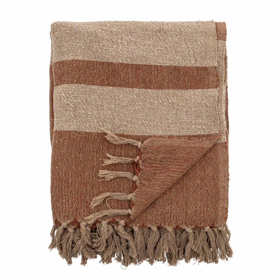 Plaid - Temi - Marron - Coton recyclé