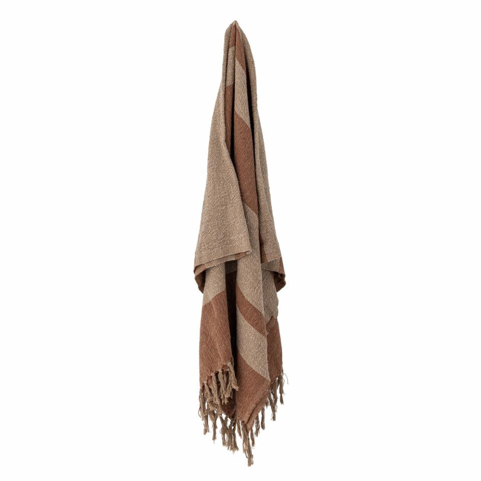 Plaid - Temi - Marron - Coton recyclé
