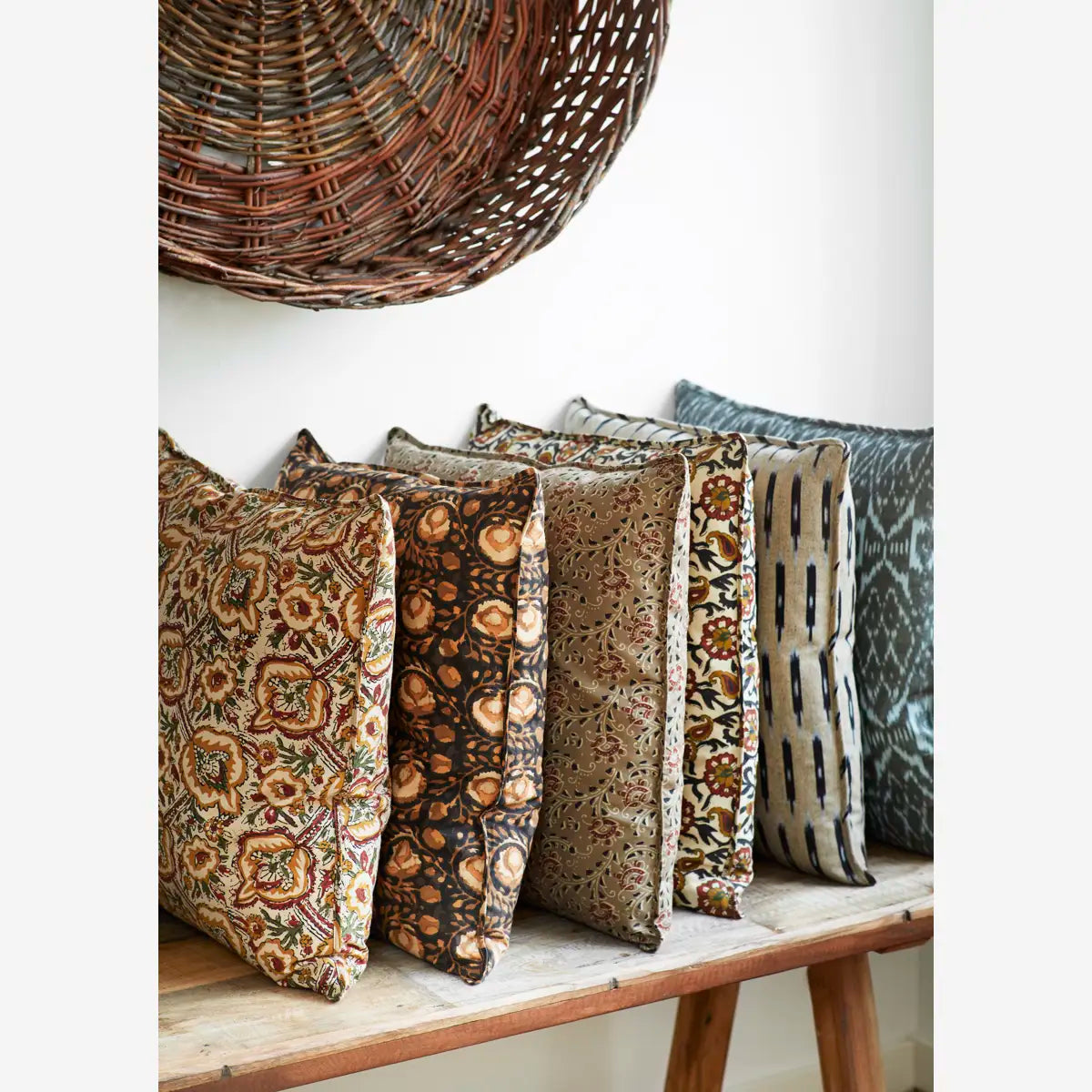 Housse de Coussin Imprimée fleurie