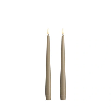Lot de deux bougies coniques LED - chandelles - Moods & More