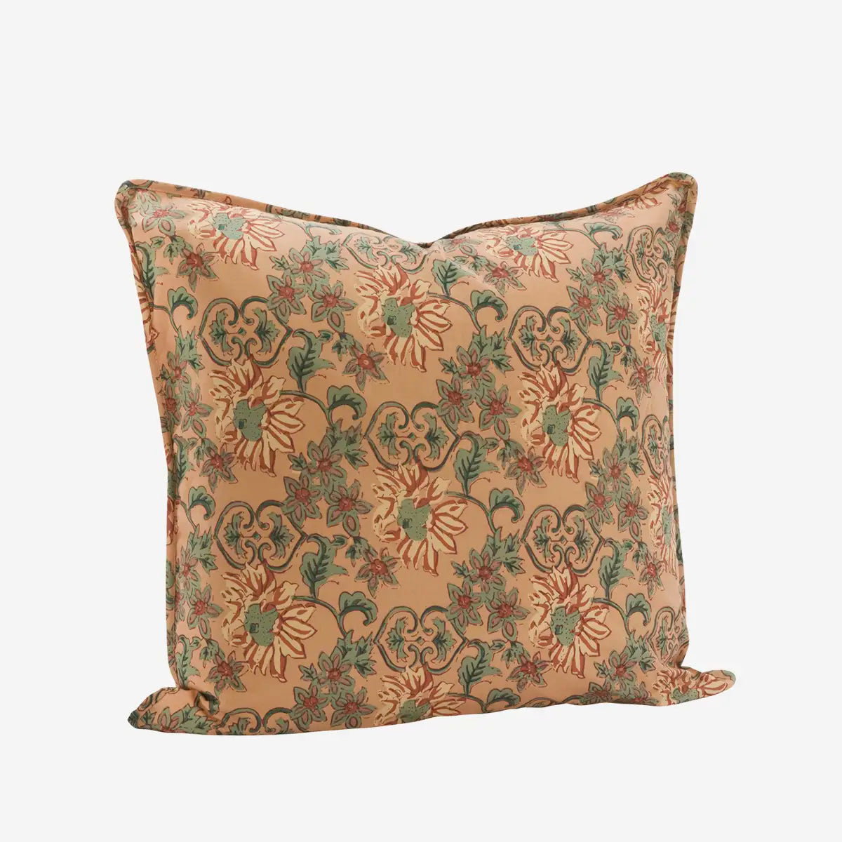 Housse de coussin fleurie