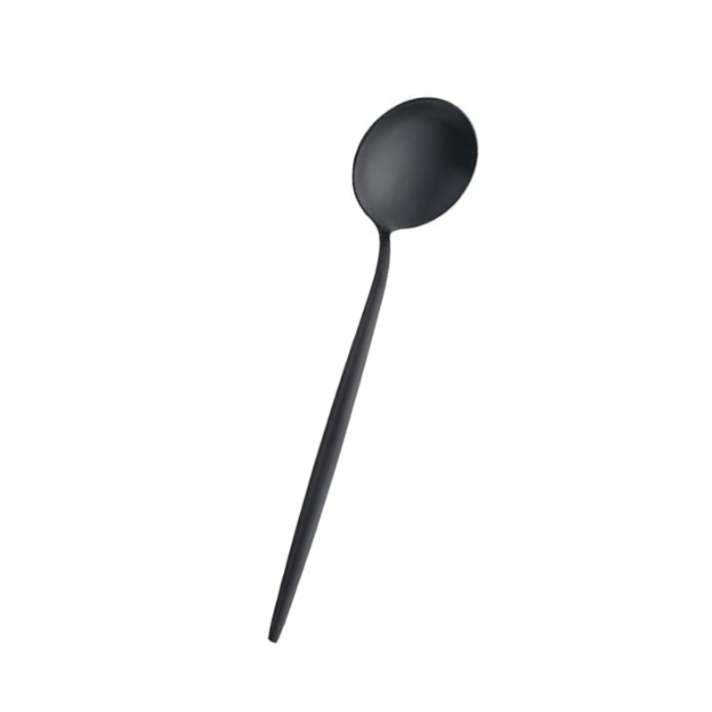 Lot de 4 couverts Black - Lot Vaisselles pour évènements - Cuillère à soupe à l'unité