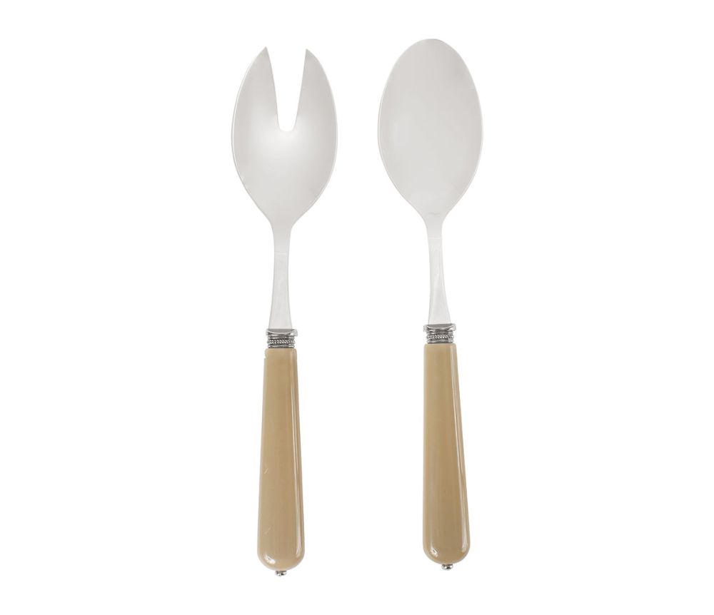 Couverts à salade Lucie – Set de 2 – Coloris Lin