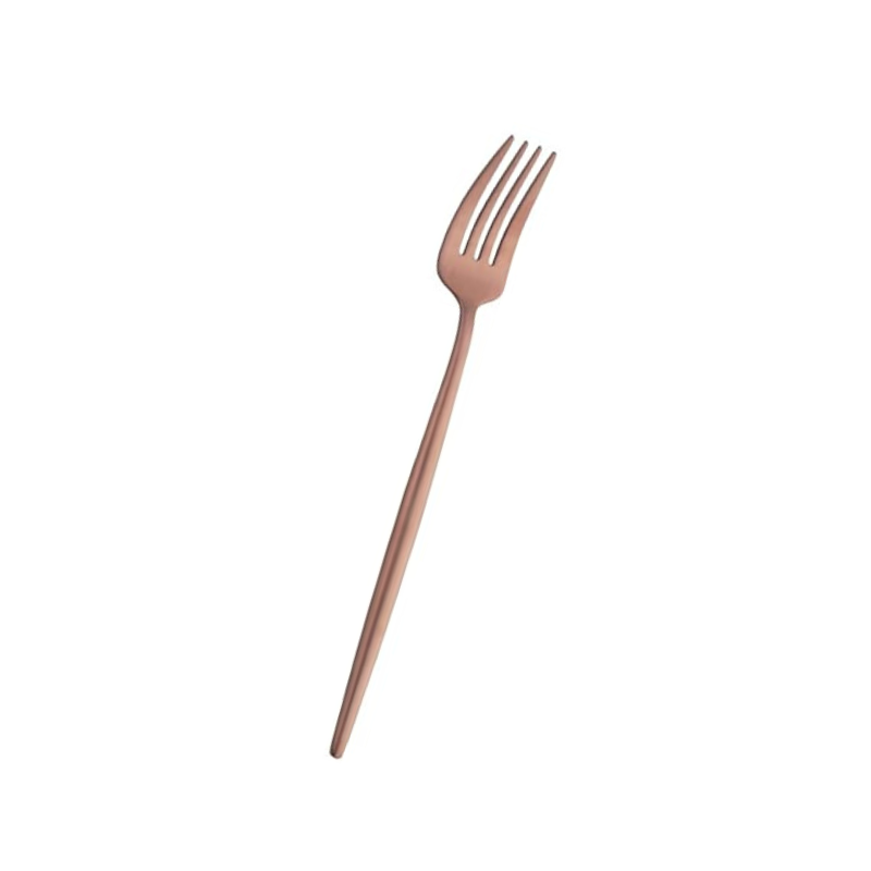 Lot de 4 couverts Rose Gold - Lot Vaisselles pour évènements - Assiette à l'unité