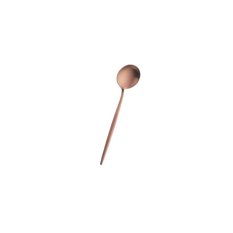 Lot de 4 couverts Rose Gold - Lot Vaisselles pour évènements - Cuillère à café à l'unité